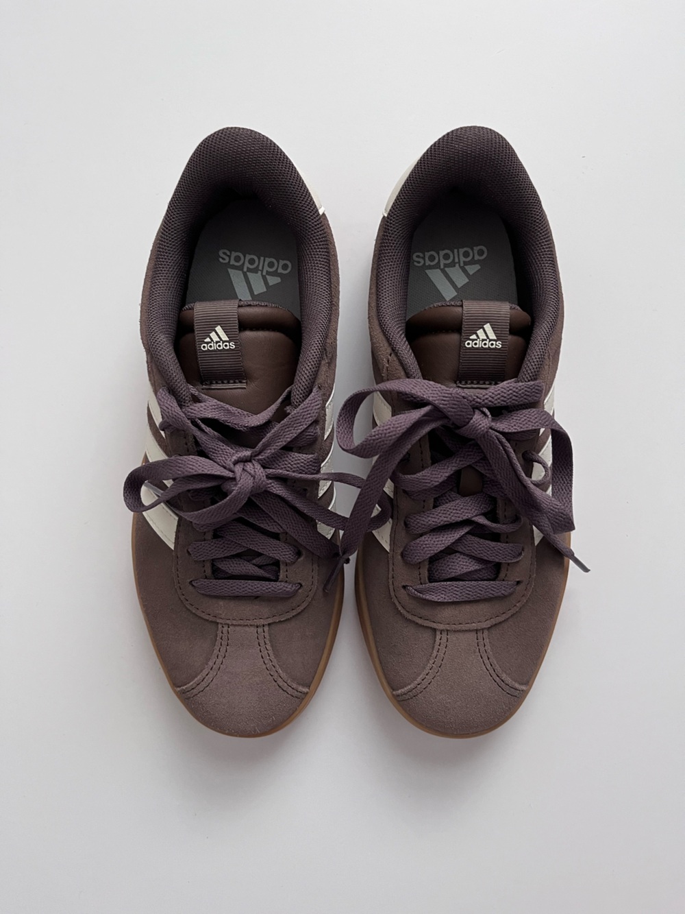 Adidas VL Court 3.0 Classic Suede Sneakers in Brown